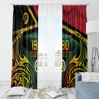Vanuatu 1980 Window Curtain Hapi 46 Yia Indipendens Anivesari LT14 - Polynesian Pride