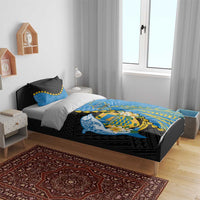 Tuvalu Independence Day Bedding Set Manuia te tutokotasi o Tuvaluan Dolphin Tattoo LT14 - Polynesian Pride