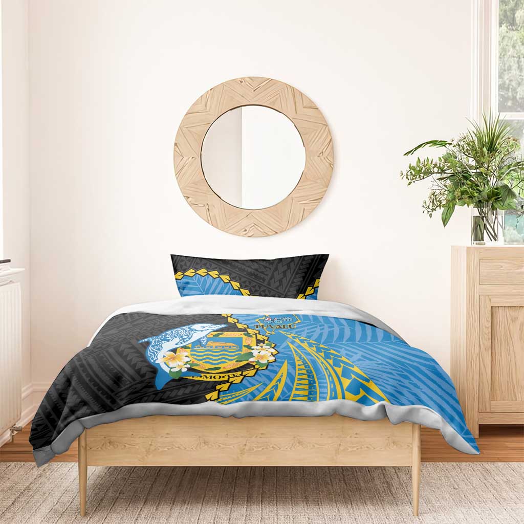 Tuvalu Independence Day Bedding Set Manuia te tutokotasi o Tuvaluan Dolphin Tattoo LT14 - Polynesian Pride