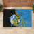 Tuvalu Independence Day Rubber Doormat Manuia te tutokotasi o Tuvaluan Dolphin Tattoo