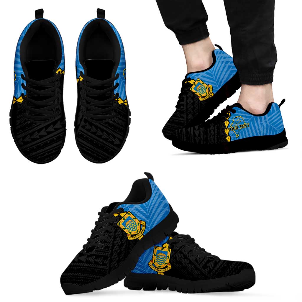 Personalised Tuvalu Independence Day Sneakers Manuia te tutokotasi o Tuvaluan Map LT14 - Polynesian Pride