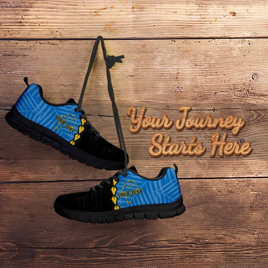 Personalised Tuvalu Independence Day Sneakers Manuia te tutokotasi o Tuvaluan Map LT14 - Polynesian Pride