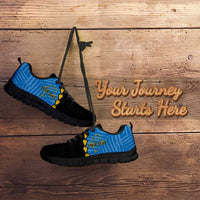 Personalised Tuvalu Independence Day Sneakers Manuia te tutokotasi o Tuvaluan Map LT14 - Polynesian Pride