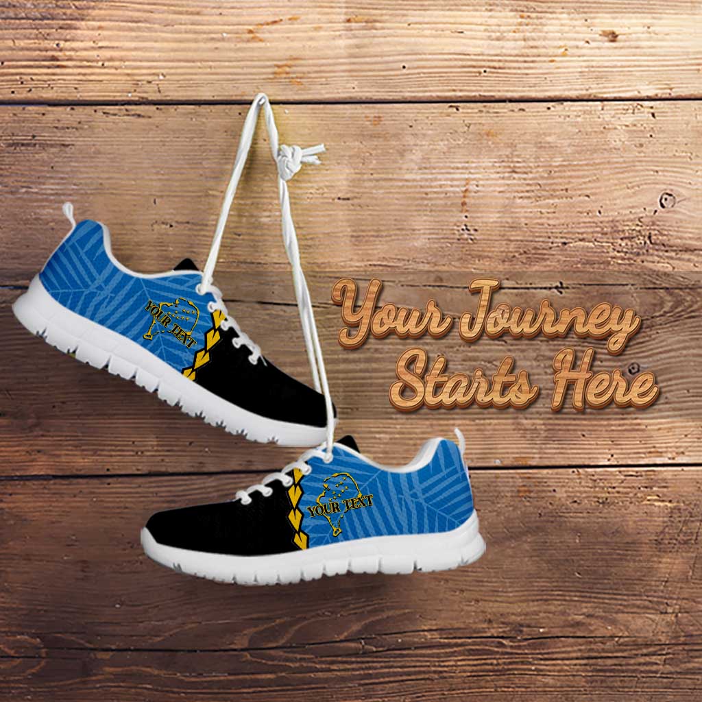 Personalised Tuvalu Independence Day Sneakers Manuia te tutokotasi o Tuvaluan Map LT14 - Polynesian Pride