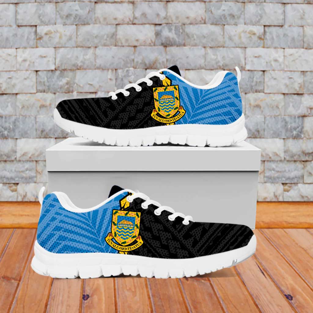 Personalised Tuvalu Independence Day Sneakers Manuia te tutokotasi o Tuvaluan Map LT14 - Polynesian Pride