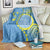 Personalised Palau Independence Day Blanket Belau Coat Of Arms Polynesian Curve Style