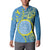 Personalised Palau Independence Day Button Sweatshirt Belau Coat Of Arms Polynesian Curve Style