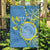 Personalised Palau Independence Day Garden Flag Belau Coat Of Arms Polynesian Curve Style