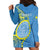 Personalised Palau Independence Day Hoodie Dress Belau Coat Of Arms Polynesian Curve Style