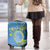 Personalised Palau Independence Day Luggage Cover Belau Coat Of Arms Polynesian Curve Style