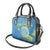 Personalised Palau Independence Day Shoulder Handbag Belau Coat Of Arms Polynesian Curve Style