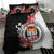 Personalised Fiji Day Bedding Set Fijian Tapa Pattern Mix Tagimoucia - Black Version