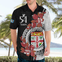 Personalised Fiji Day Hawaiian Shirt Fijian Tapa Pattern Mix Tagimoucia - Black Version LT14 - Polynesian Pride