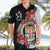 Personalised Fiji Day Hawaiian Shirt Fijian Tapa Pattern Mix Tagimoucia - Black Version