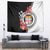 Personalised Fiji Day Tapestry Fijian Tapa Pattern Mix Tagimoucia - Black Version