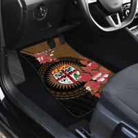 Personalised Fiji Day Car Mats Fijian Tapa Pattern Mix Tagimoucia - Brown Version LT14 - Polynesian Pride