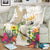 New Zealand Cacatua Galerita Blanket Aotearoa Cockatoo Tropical Flowers