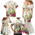 New Zealand Cacatua Galerita Family Matching Mermaid Dress and Hawaiian Shirt Aotearoa Cockatoo Tropical Flowers