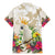 New Zealand Cacatua Galerita Family Matching Mermaid Dress and Hawaiian Shirt Aotearoa Cockatoo Tropical Flowers