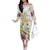 New Zealand Cacatua Galerita Family Matching Off The Shoulder Long Sleeve Dress and Hawaiian Shirt Aotearoa Cockatoo Tropical Flowers