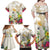 New Zealand Cacatua Galerita Family Matching Off Shoulder Maxi Dress and Hawaiian Shirt Aotearoa Cockatoo Tropical Flowers