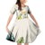 New Zealand Cacatua Galerita Family Matching Off Shoulder Short Dress and Hawaiian Shirt Aotearoa Cockatoo Tropical Flowers