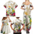 New Zealand Cacatua Galerita Family Matching Summer Maxi Dress and Hawaiian Shirt Aotearoa Cockatoo Tropical Flowers