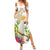 New Zealand Cacatua Galerita Family Matching Summer Maxi Dress and Hawaiian Shirt Aotearoa Cockatoo Tropical Flowers