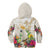 New Zealand Cacatua Galerita Kid Hoodie Aotearoa Cockatoo Tropical Flowers