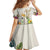 New Zealand Cacatua Galerita Kid Short Sleeve Dress Aotearoa Cockatoo Tropical Flowers