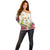 New Zealand Cacatua Galerita Off Shoulder Sweater Aotearoa Cockatoo Tropical Flowers