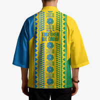 Malampa Fiji Day Kimono 10 October Together We Grow Tapa Motifs LT14 - Polynesian Pride