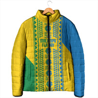 Malampa Fiji Day Padded Jacket 10 October Together We Grow Tapa Motifs LT14 - Polynesian Pride