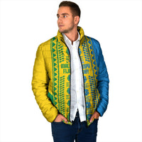 Malampa Fiji Day Padded Jacket 10 October Together We Grow Tapa Motifs LT14 - Polynesian Pride