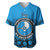 Personalised Yap Constitution Day Baseball Jersey FSM Seal Happy 24 December LT14 Blue - Polynesian Pride