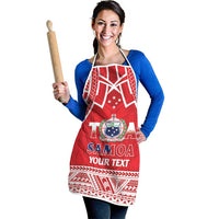 Samoa Rugby Custom Apron Toa Samoa Pacific Sporty Red LT14 - Polynesian Pride