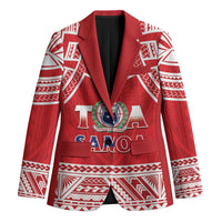 Samoa Rugby Custom Blazer Toa Samoa Pacific Sporty Red LT14 Unisex Red - Polynesian Pride