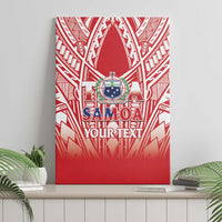 Toa Samoa Rugby Custom Canvas Wall Art Samoa mo Samoa Polynesian Pacific Red LT14 - Polynesian Pride
