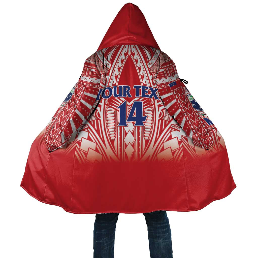 Toa Samoa Rugby Custom Cloak Samoa mo Samoa Polynesian Pacific Red LT14 Unisex Red - Polynesian Pride