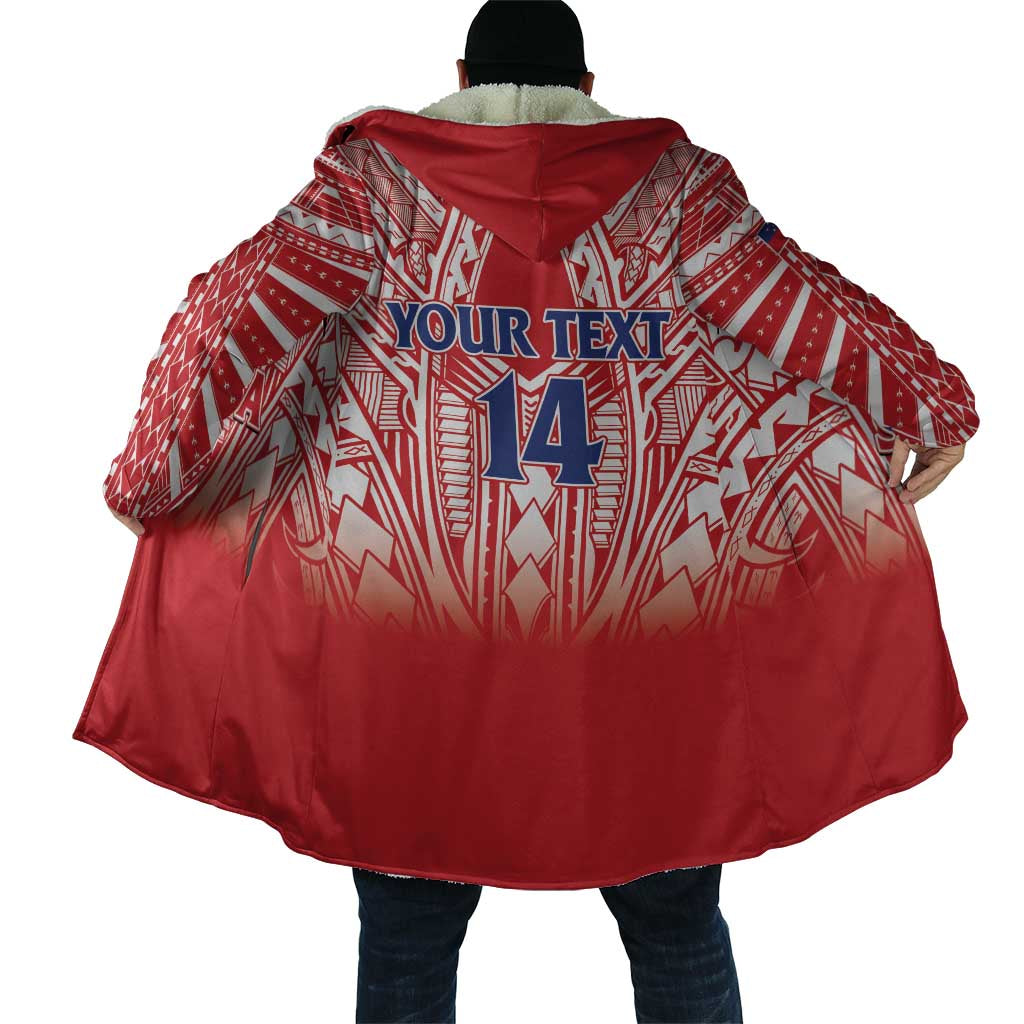 Toa Samoa Rugby Custom Cloak Samoa mo Samoa Polynesian Pacific Red LT14 - Polynesian Pride