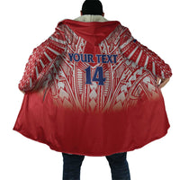 Toa Samoa Rugby Custom Cloak Samoa mo Samoa Polynesian Pacific Red LT14 - Polynesian Pride