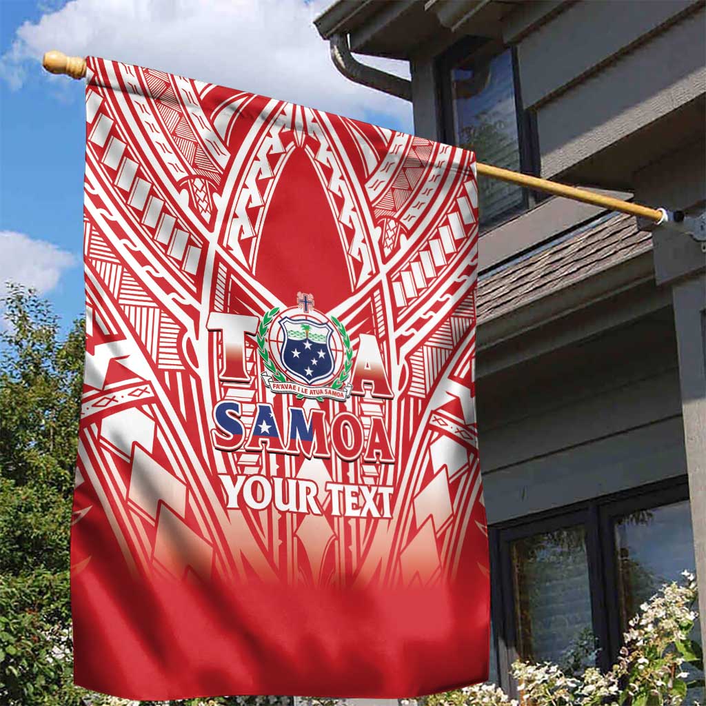 Toa Samoa Rugby Custom Garden Flag Samoa mo Samoa Polynesian Pacific Red LT14 - Polynesian Pride