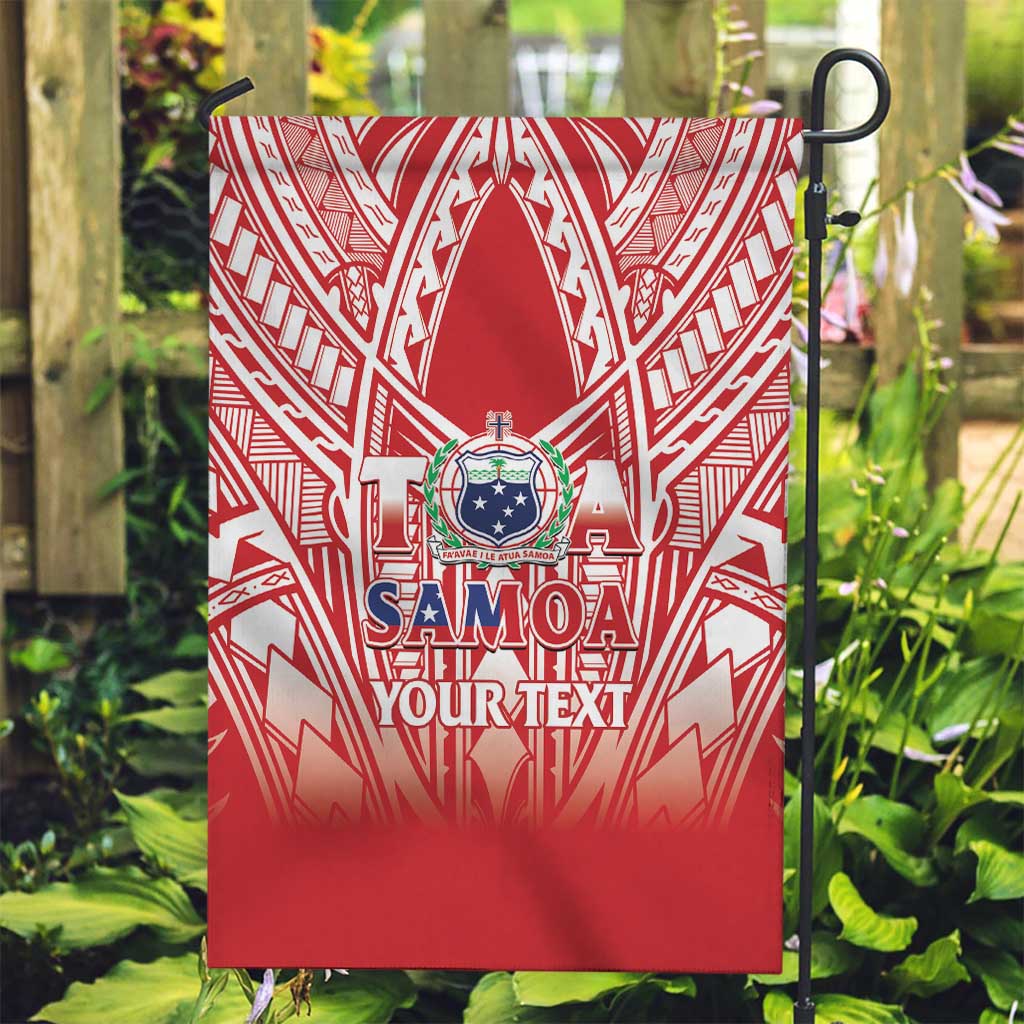 Toa Samoa Rugby Custom Garden Flag Samoa mo Samoa Polynesian Pacific Red LT14 Garden Flag Red - Polynesian Pride