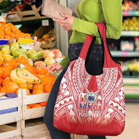 Toa Samoa Rugby Custom Grocery Bag Samoa mo Samoa Polynesian Pacific Red LT14 - Polynesian Pride