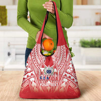 Toa Samoa Rugby Custom Grocery Bag Samoa mo Samoa Polynesian Pacific Red LT14 - Polynesian Pride