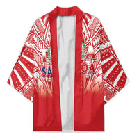 Toa Samoa Rugby Custom Kimono Samoa mo Samoa Polynesian Pacific Red LT14 Unisex Red - Polynesian Pride