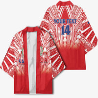 Toa Samoa Rugby Custom Kimono Samoa mo Samoa Polynesian Pacific Red LT14 - Polynesian Pride