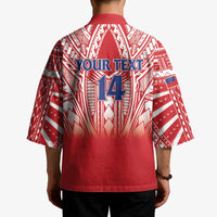 Toa Samoa Rugby Custom Kimono Samoa mo Samoa Polynesian Pacific Red LT14 - Polynesian Pride