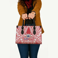 Toa Samoa Rugby Custom Leather Bag Samoa mo Samoa Polynesian Pacific Red LT14 - Polynesian Pride
