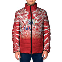 Toa Samoa Rugby Custom Padded Jacket Samoa mo Samoa Polynesian Pacific Red LT14 Men Red - Polynesian Pride